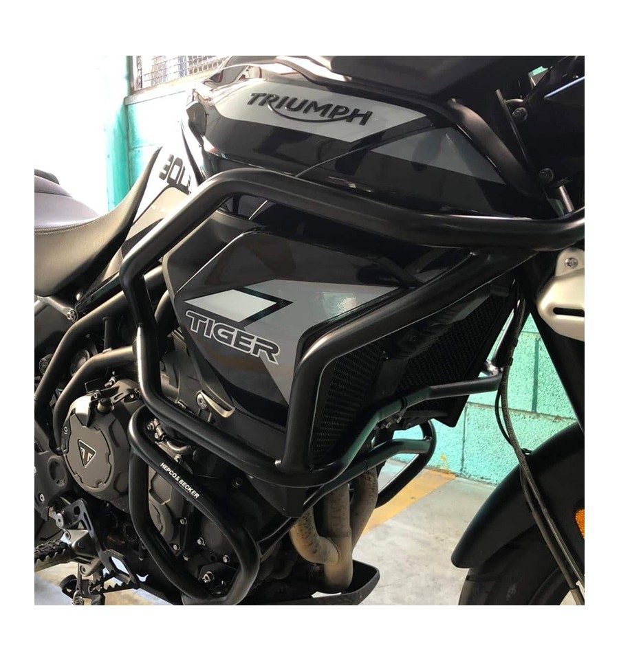 Paraserbatoio Nero Hepco Becker Solid Per Triumph Tiger Sport