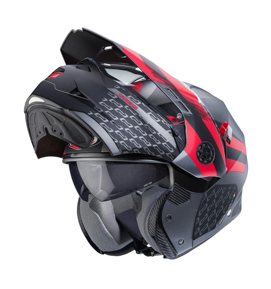 Casco Caberg Tourmax X Sarabe Apribile Enduro Doppia Visiera Antracite