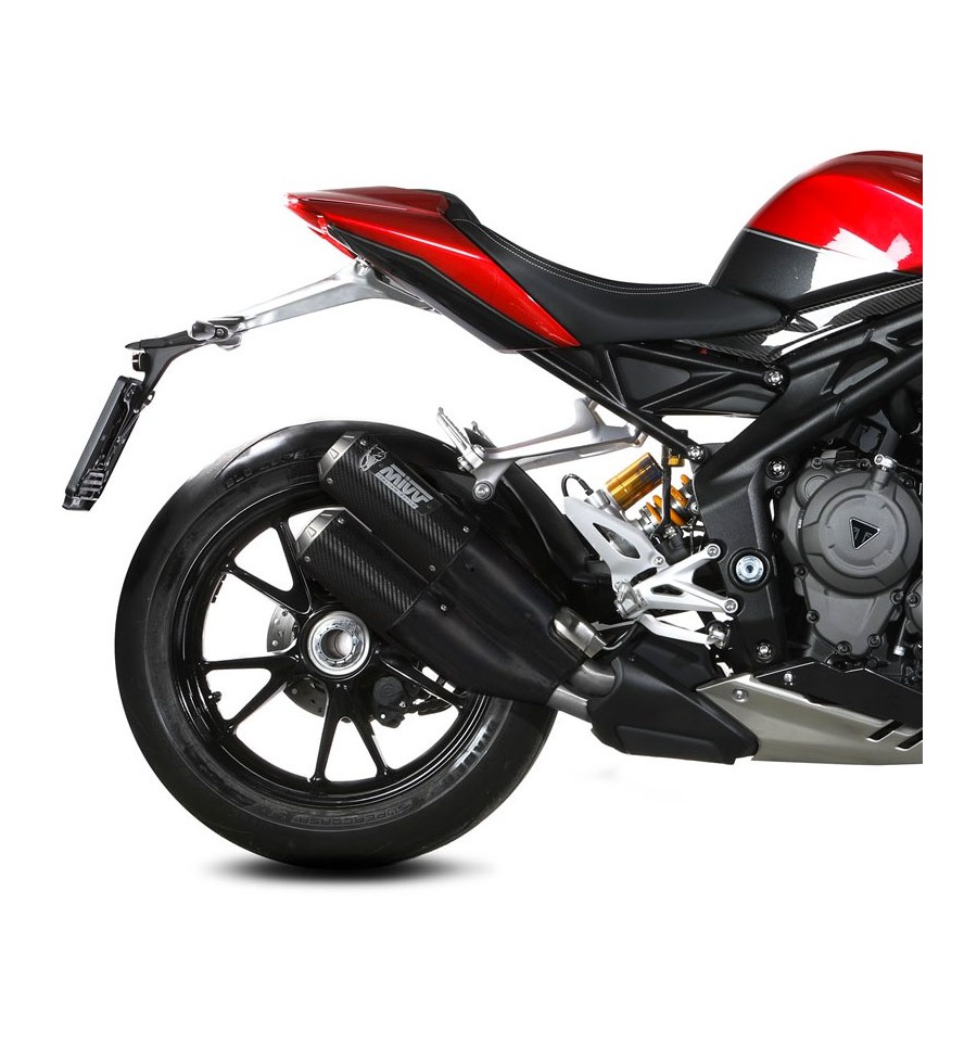 Terminale Mivv MK3 Carbon Doppio Per Triumph Speed Triple 1200 RR E RS