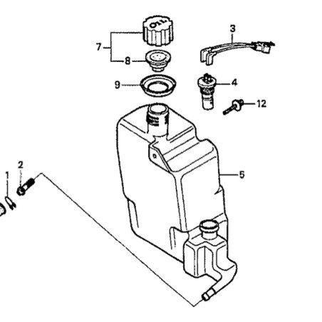 Serbatoio olio per Honda Dio SC-01 e ZX 93
