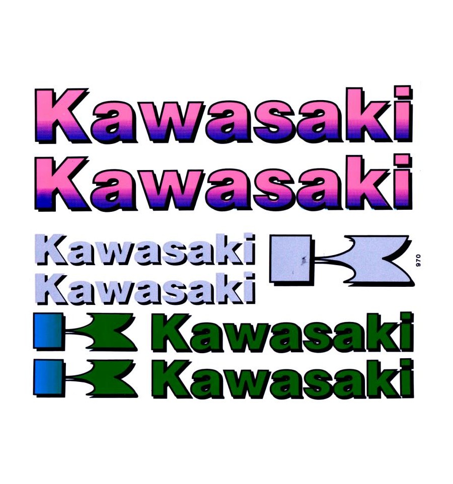 Adesivo Scritta Kawasaki