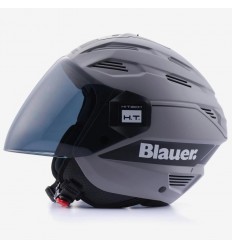 Casco Blauer Boston grafica GR grigia, bianca e nera