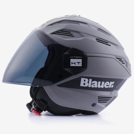 Casco Blauer HT Brat grigio opaco e nero