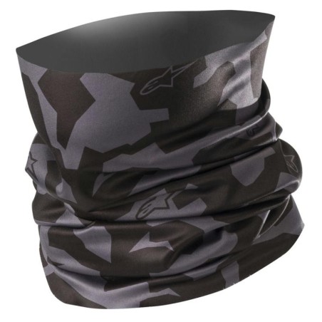 Collare elasticizzato Alpinestars Neck Tube Camo nero e grigio