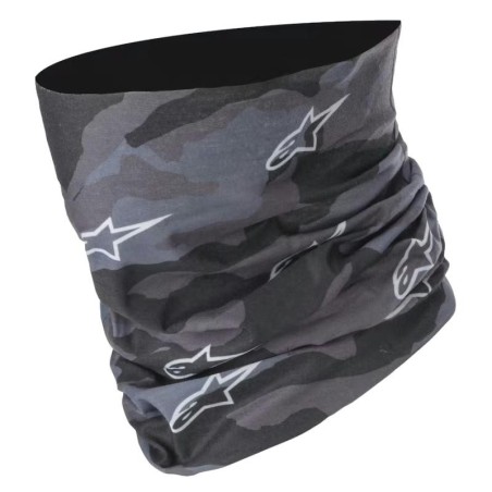 Collare elasticizzato Alpinestars Neck Tube Tactical nero, blu e grigio