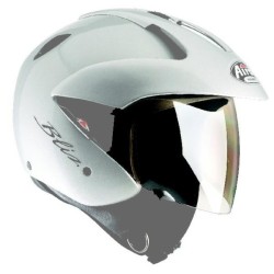 agv x70 riviera casco jet custom fibra + visiera bubble