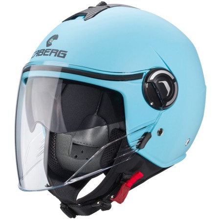 Casco Caberg Riviera V4-X monocolore azzurro opaco