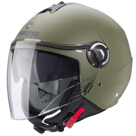 Casco Caberg Riviera V4 monocolore verde militare opaco