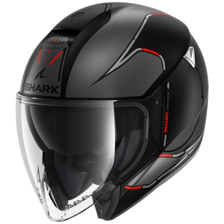 Casco Shark Helmets Citycruiser Krestone nero e rosso