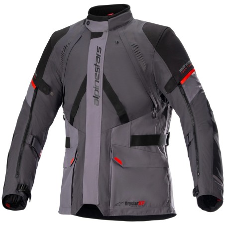 Giacca da moto Alpinestars Monteira Drystar XF grigio, nero e rosso