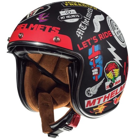 Casco MT-Helmets Le Mans 2 Anarchny A1 nero opaco