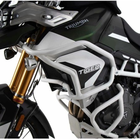 Paraserbatoio bianco Hepco & Becker Solid per Triumph Tiger 850 Sport