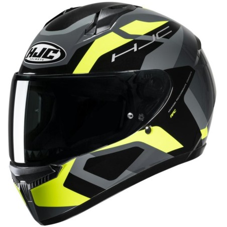 Casco integrale HJC C10 Tins grigio, nero e giallo fluo