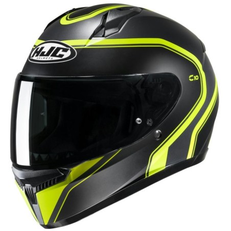 Casco integrale HJC C10 Elie nero e giallo opachi