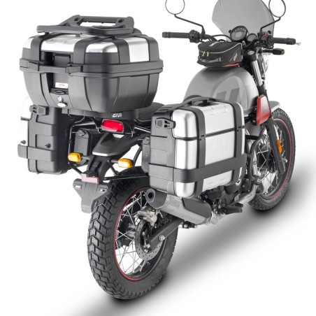 Portavaligie laterale Givi PL9055 Monokey per Royal Enfield Scram 411