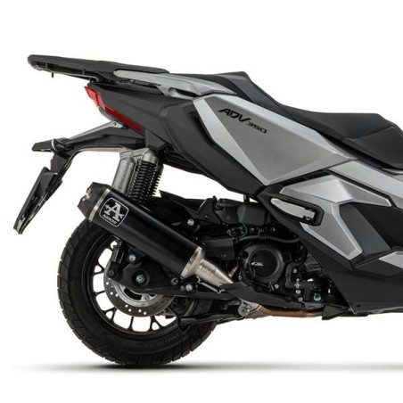 Terminale Arrow Indy Race Alu Dark Carbon End per Honda ADV 350