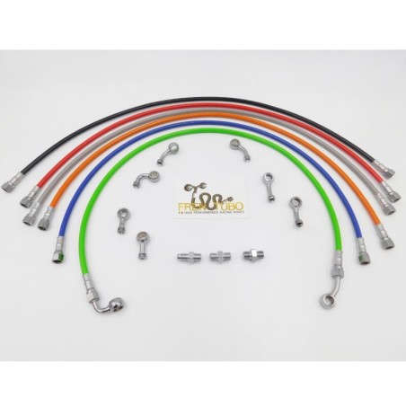 Kit Fren Tubo per Aprilia Dorsoduro 750 senza ABS in acciaio con guaina