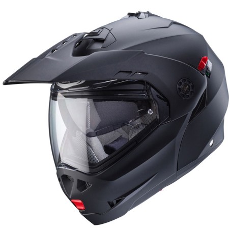 Casco Caberg Tourmax X apribile enduro doppia visiera nero opaco