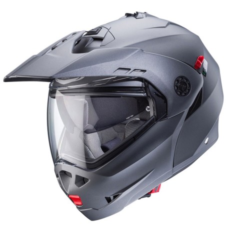 Casco Caberg Tourmax X apribile enduro doppia visiera antracite opaco