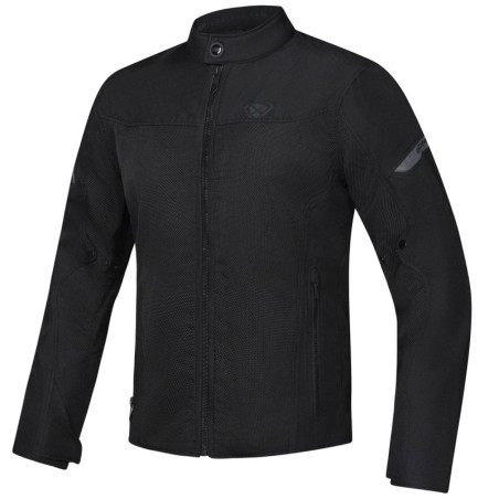 Giacca da moto Ixon Fresh Slim in rete leggera nera