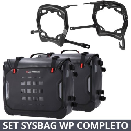 Kit borse SW-Motech Sysbag WP L per Honda CB 500F, CB 500X e CBR 500R