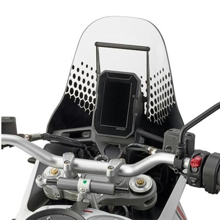 Traversino Givi per cruscotto su Ducati Desert X