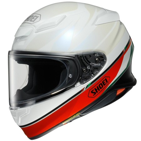 Casco Shoei NXR 2 Nocturne TC-4 bianco con tricolore