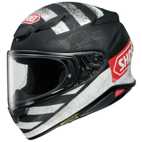 Casco Shoei NXR 2 Scanner TC-5 nero opaco, bianco e rosso