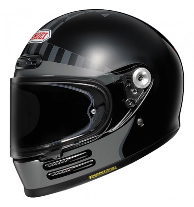 Casco Shoei Glamster vintage Lucky Garage TC5 nero lucido