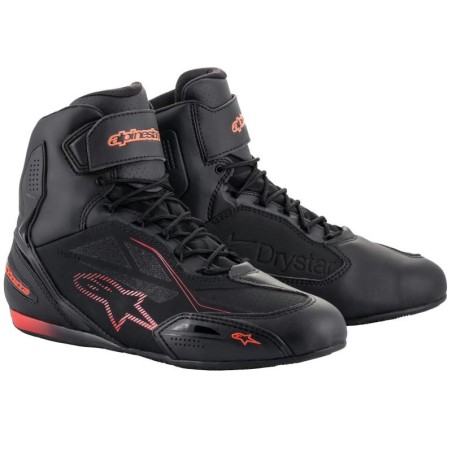 Scarpe da moto Alpinestars Faster 3 Drystar nere e rosse