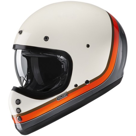 Casco HJC V60 Scooby avorio, arancio egrigio