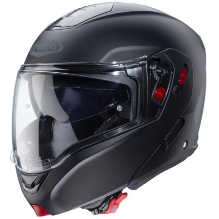 Casco Caberg Horus X apribile doppia visiera nero opaco