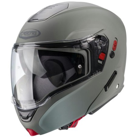 Casco Caberg Horus X apribile doppia visiera grigio opaco