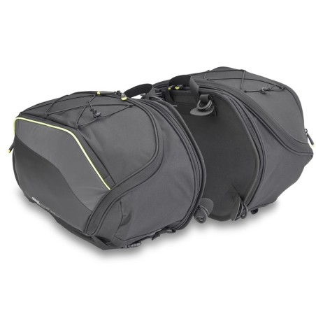 Borse laterali Givi serie Easy Bags EA127 a volume variabile da 20 a 30 lt nere