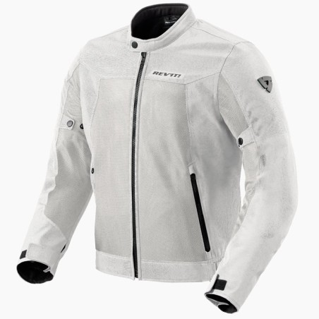 Giacca da moto Revit Eclipse 2 in rete leggera grigio chiaro