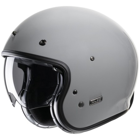 Casco Jet HJC V31 monocolore grigio lucido