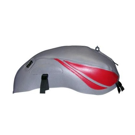 Copriserbatoio Bagster per Honda CB 600 Hornet 07-09 in similpelle grigio e rosso