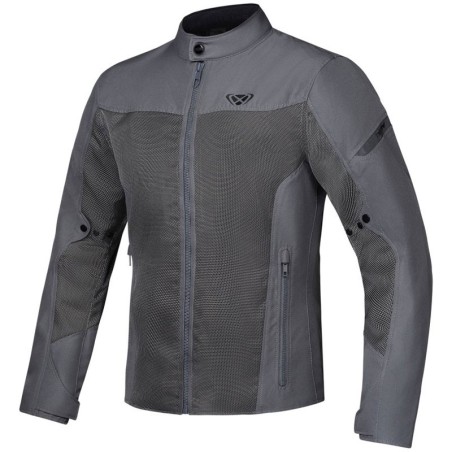 Giacca da moto Ixon Fresh Slim in rete leggera grigia