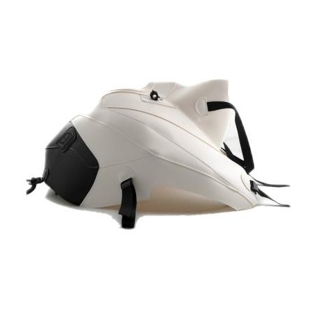 Copriserbatoio Bagster per Moto Guzzi NTX Stelvio 11-18 in similpelle bianco e nero