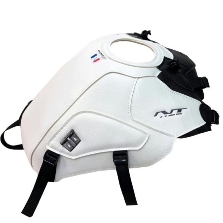 Copriserbatoio Bagster in similpelle bianco per Honda NT 1100