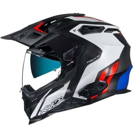 Casco Nexx X.WED 2 Carbon Vaal bianco e rosso opaco