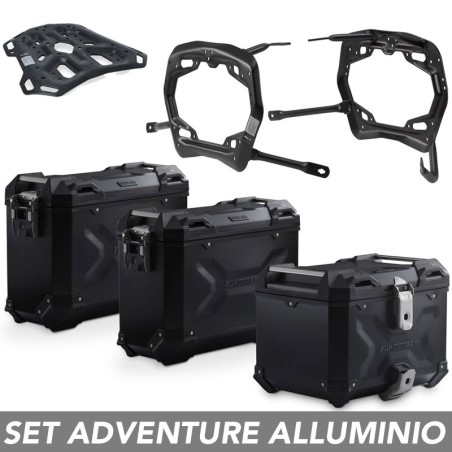 Kit valigie SW-Motech Trax Adv alluminio nero per Ducati Desert X