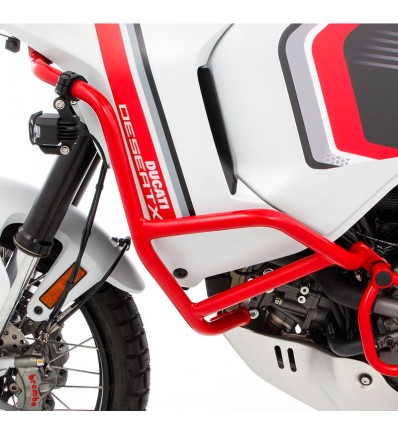 Paramotore rosso alto Wunderlich per Ducati Desert X