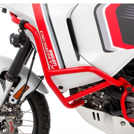 Paramotore rosso alto Wunderlich per Ducati Desert X