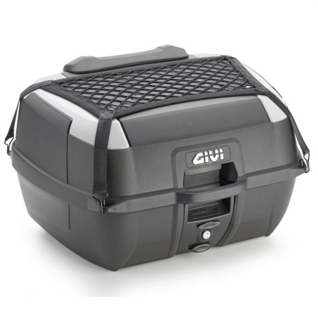 Baule Givi Monolock B45+ con schienalino e rete nero