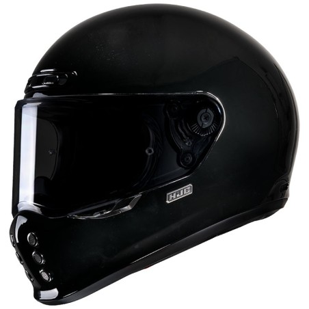 Casco HJC V10 monocolore nero lucido