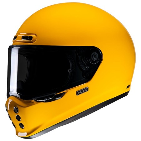 Casco HJC V10 monocolore giallo lucido