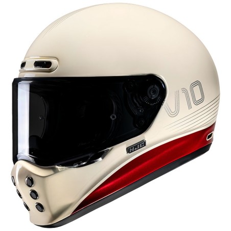 Casco HJC V10 Tami MC1 sabbia e rosso