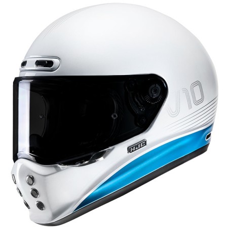 Casco HJC V10 Tami MC2 bianco e blu