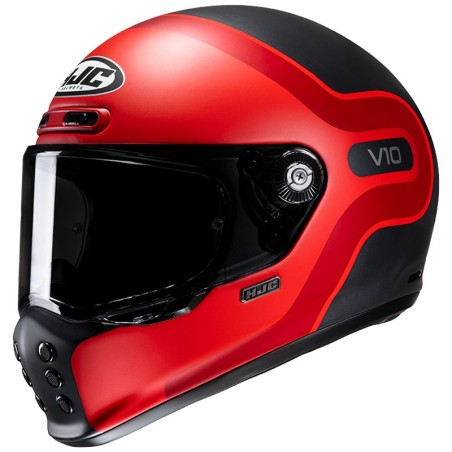 Casco HJC V10 Grape MC1SF nero e rosso